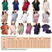 Sanviglor Women Pajamas postavlja gumb za spavanje sa spavanjem niz noćna odjeća Baggy Lounge Set Ljetni