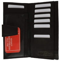 Prave kožne dame Checkbook Wallet & HOLDER kreditne kartice sa ID prozorom CF