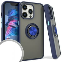 Kaleidio Case za iPhone Pro [Frost Hybrid] Lagani vitak [magnetski postolje za magnet] Poklopac kože