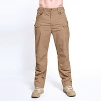 Lilgiuy muške čvrste boje multi-džepa opterećene kombinezone na otvorenom ležerne hlače pantalone lagane