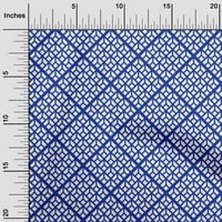 Onuoone Georgette viskoza Royal Plava tkanina Geometrijska šivaća tkanina od dvorišnog tiskanog diiy