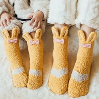 Djeca za odrasle jesen i zimska moda Slatki kunit Ljubav Štampanje Udobne tople kat čarape non kliznu