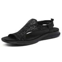Dame Ležerne cipele Lagane sportske sandale sklizne na plaži Sandal Women Flat Cipele Žene Ljeto crno