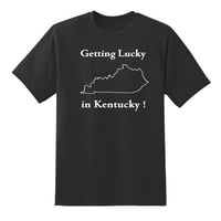 Dobivanje sreće u Kentucky smiješnim poklonima za bilo koga majica crna, 3xl