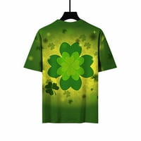 Košulje za žene čišćenje ženskih modnih vrhova smiješno St. Patrickov dan printe casual labavim fit