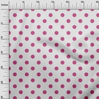 Onuone Georgette viskoza ružičaste tkanine polka točkice točkice DIY odjeće pretežanje tkanine za ispis