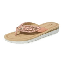 Daeful Dame klinovi sandale na platformi Sandal Beach Flip-Flops Comfort Etničke klizne papuče Žene