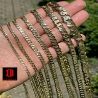 Ogrlica sa lancem Icebros, Stan Cubanski lančanik za muškarce i žene, 14K zlatni talijanski srebrni