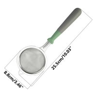 Kašika XERDS, plastična ručica, kašika od nehrđajućeg čelika, mrežasti filter, izdržljiva kašičica nehrđajućeg čelika, sa vakuum ergonomskom ručkom, kuhinjom kuhanjem
