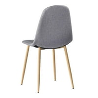 YUCUREM modni moderni stil Jednostavno trpezarijski stolica Namještaj potkrovlje stolica Siva