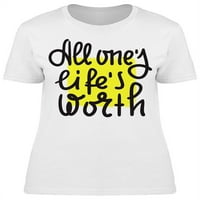 Svi nečiji život vrijedi majica žena -image by shutterstock, ženski medij