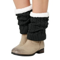 SIMU kompresijske čarape za žene grijači koljena i grijači nogu pletene i zadebljane vune tople čizme