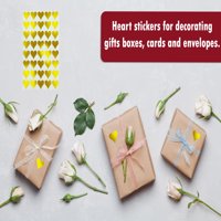 Royal Green Gold Naljepnice srca ukrasne zanatske naljepnice Poklon Heart Etikete Pack