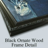 Emil Barbarini Black Ornate Wood Framed Double Matted Museum Art Print pod nazivom - Tržište cvijeća