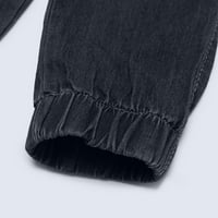 Outfmvch traperice za žene srednje struka poketa čipke udružene traperice traper pantalone za žene teretne