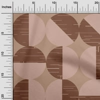 Onuone pamučna kambrića smeđa tkanina Geometrijska apstraktna tkanina polka za šivanje tiskane zanatske