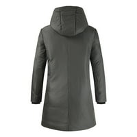 Jakna Aueoeo, termalna jakna za muškarce Muška plišana zadebljana srednja duljina dolje jakna Čvrsta