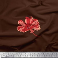 Soimoi Rayon tkanina umjetnička cvijeta tiskana tkanina od dvorišta široka