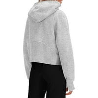 RRHSS ženske pulover s kapuljačom dukseri pola patentnih patentnih patentnih patentnih zatvarača kožnica