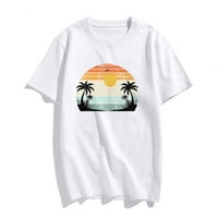 Sunčeve ljetne vibracije Palm Trees Beach Retro tropska ljetna majica