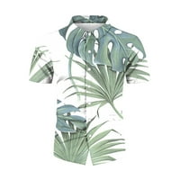 Leesechin muške havajske majice ljeto casual velike i visoke košulje za plažu ljetni boho majica bluza