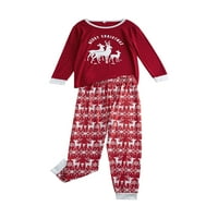 Herdignitet Božićna porodica koja odgovara pajamama roditelj-djece Pidžama, jelena za ispis majica +