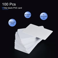 UXCell prazne PVC kartice za ličnu kartu za značke, kvalitet ljepila bijela cr