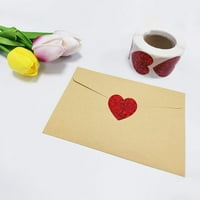 Naljepnice naljepnica u obliku srca, srčane ukrasne naljepnice, koriste za majke dane koverte, poklon