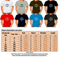 Glookwis Men Baggy T majice Fitness Majica Trčanje Ležerne prilike pulover Basic Balsis Print TEE bluza