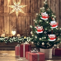 Alvage Božićna ornament Porodica personaliziranog močvarnog krigna Pokloni vrući čokoladni obični ukras