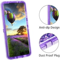 Za Samsung Galaxy Note Ultra 5g Dvostruki sloj Zaštitni udarni tekućini hladnjak Bling Sparkle plutajuće
