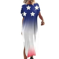 Maxi haljina za ženske na plaži Ležerne prilike na plaži Ležerne duge haljine Dan nezavisnosti Američka