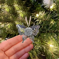 Viseći ukras božićni ukrasi Leptir privjesci božićne stabli Leptir božićni ukrasi Poklon Komemoracija