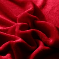 PHONESOAP mekane flanel pokrivače za kauč za kauč kauč ultra toplo za sve sezone sva sezona topli mikroproplush lagani pokrivač crveni