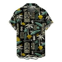 Muški ljetni modni modni havajske majice kratkih rukava