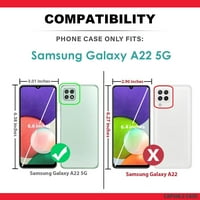 Capsule Case kompatibilan s Samsung Galaxy A 5G [četkana tekstura dizajn teške dizajnerice za zaštitu
