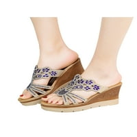 Gomelly dame sandale platforme papuče ljetni klinovi Sandal modni dijapozitivi žene ženske cipele plave
