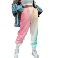 Xiuh baggy pantalone ženske dukseve lounge baggy pamuk casual joggers visokog struka zimska odjeća sa džepovima lanene hlače ružičasta xxl