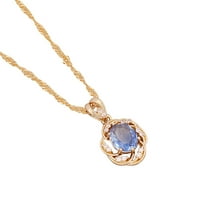 Clearance ispod $ Cotonie Dame Multicolor Sun cvjetni ogrlica Crystal Clavicle lanac privjesak
