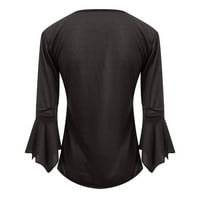 Ženska majica sa plamenom od pauze s rukavima Top košulje od dna tri četvrtine rukava Bluza Hot8SL4868598