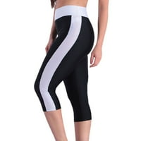 Plus veličine Shorts Clearence Ženski visoko struk Atletic joga vježbač Capris gamaše bočne džepove hlače obrezane pantalone