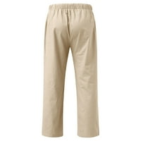 Baggy Hlače za muškarce muške ljetne vučne elastične čvrste boje labave ležerne pantalone Pješačke hlače