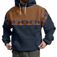 kpoplk muški dugi rukav za jesen zimski duksevi s kapuljačom s kapuljačom, grafički print duksevi pulover