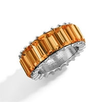 Keusn Vintage Romantična Exquis puna bušilica višebojne geometrijske prstenje dame nakit w