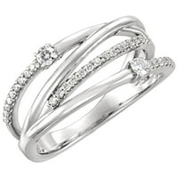 Hanxiulin Angagement okrugli rez Zirkoni Žene vjenčani prstenovi nakit za žene Full Diamond Dame Ring