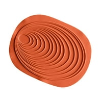 Oval silikonska stolna mat zdjela, toplotna izolacija Proklizačka zadebljana četka za stola
