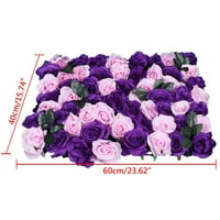 Mieuov umjetni cvjetni zidni paneli 24x16in 3D cvijeće pozadine svilene ruže za bombonske zidne fotografije