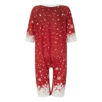Božićna porodična odjeća za spavanje Snowflake roditelj-dijete Pajamas postavio je set za spavanje