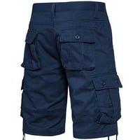 Giligiliso muške radne šorc Srednja struka Multi-džepni džep petodijelni hlače casual pantalone sportske hlače hlače hlače