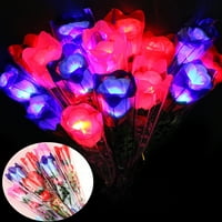 Newwt Glow u tamnom LED svjetlu Umjetno umjetna ruža Cvjetna djevojka Romantični poklon za odmor